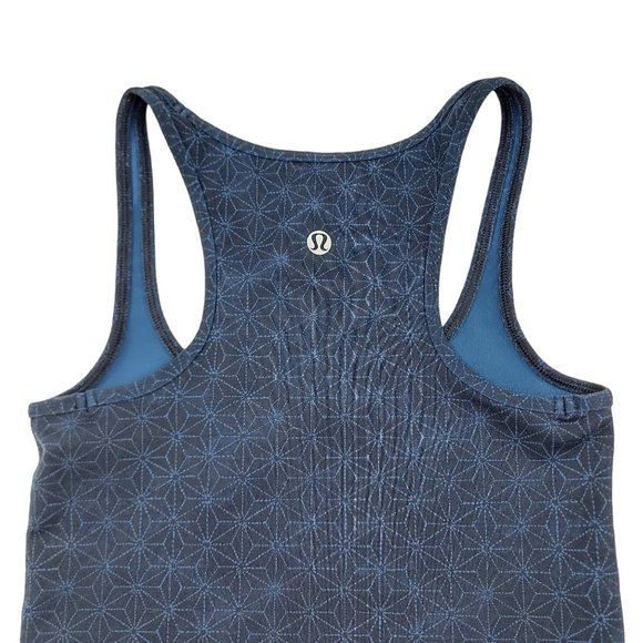 Lululemon Womens Tank Top Size 2 Racerback Sleeveless Lightweight Blue - Picture 4 of 7